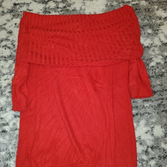 Express Red Hot Off Shoulder Top πππππ EUC - Picture 1 of 7